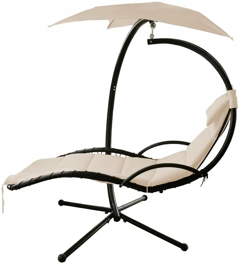 Sezlong suspendat GardenLine MEB2752 (Black/beige)