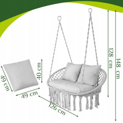 Кресло подвесное Gardlov 27378 (Grey) Thumb