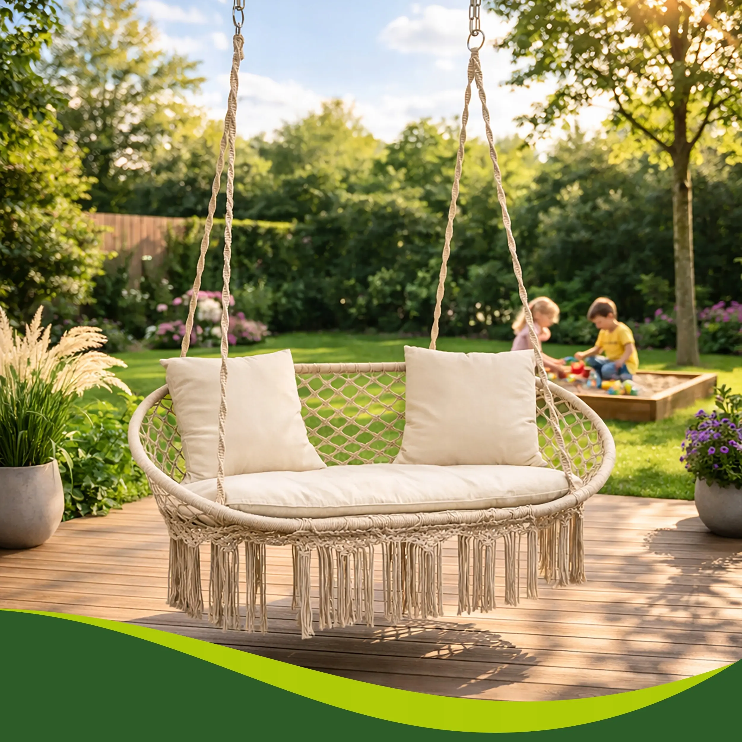 Кресло подвесное Gardlov 27379 (Cream) - 9