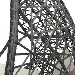 Fotoliu suspendat Axentia Kuba 131901 (Anthracite/White) Thumb