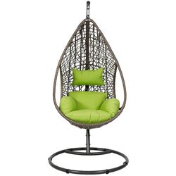 Fotoliu suspendat Axentia Kuba 126594 (Brown/Green) Thumb