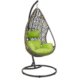 Fotoliu suspendat Axentia Kuba 126594 (Brown/Green) Thumb