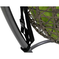 Fotoliu suspendat Axentia Kuba 126594 (Brown/Green) Thumb