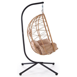 Кресло-кокон Halmar Snake (Natural/Beige) Thumb