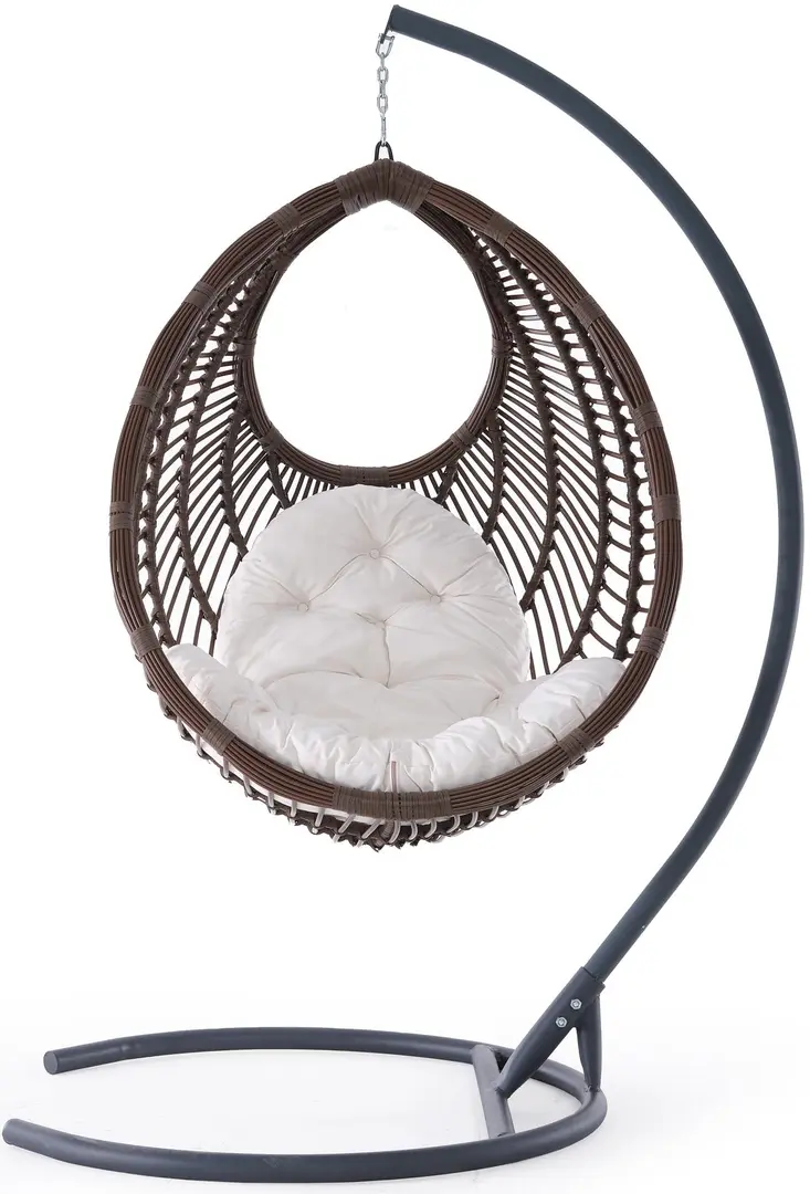 Fotoliu-cocon Heniver Nara Swing (Brown) - 4