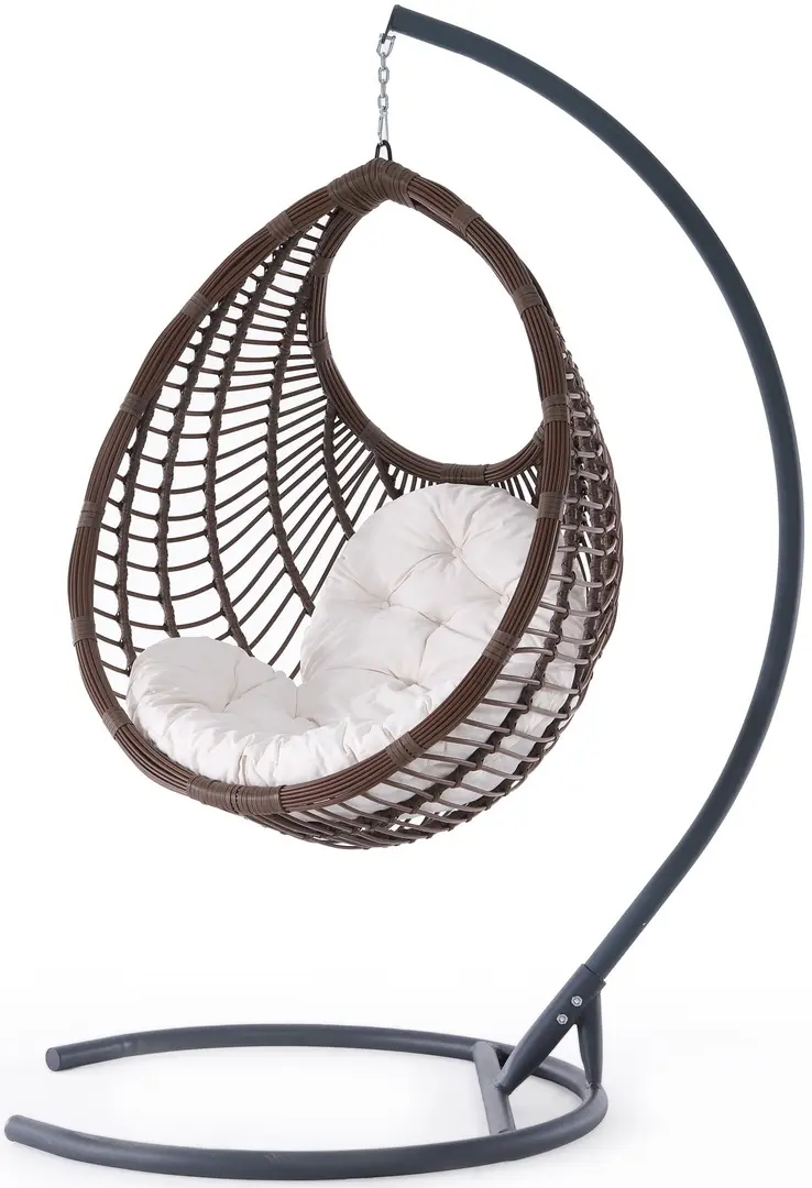 Fotoliu-cocon Heniver Nara Swing (Brown) - 3