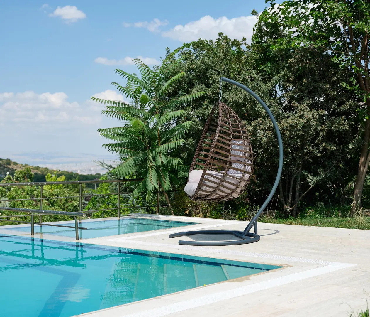 Кресло-кокон Heniver Vektorya Swing (Brown) - 5