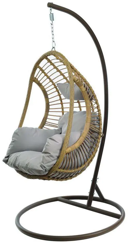 Fotoliu-cocon Jumi Kapelykka (Grey/Natural)