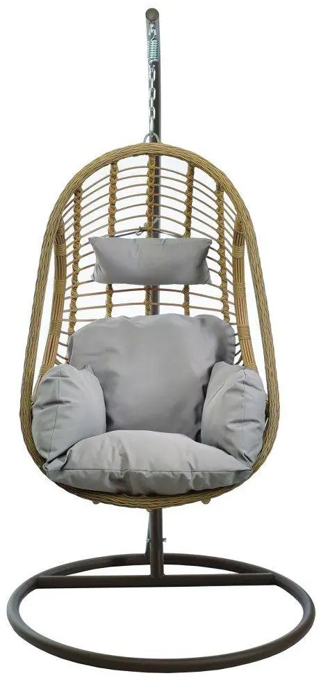 Fotoliu-cocon Jumi Kapelykka (Grey/Natural)