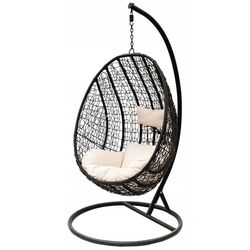 Fotoliu-cocon Jumi Mateo (Black/Beige) Thumb