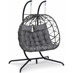 Fotoliu-cocon Lean 30648 (Black/Grey) Thumb