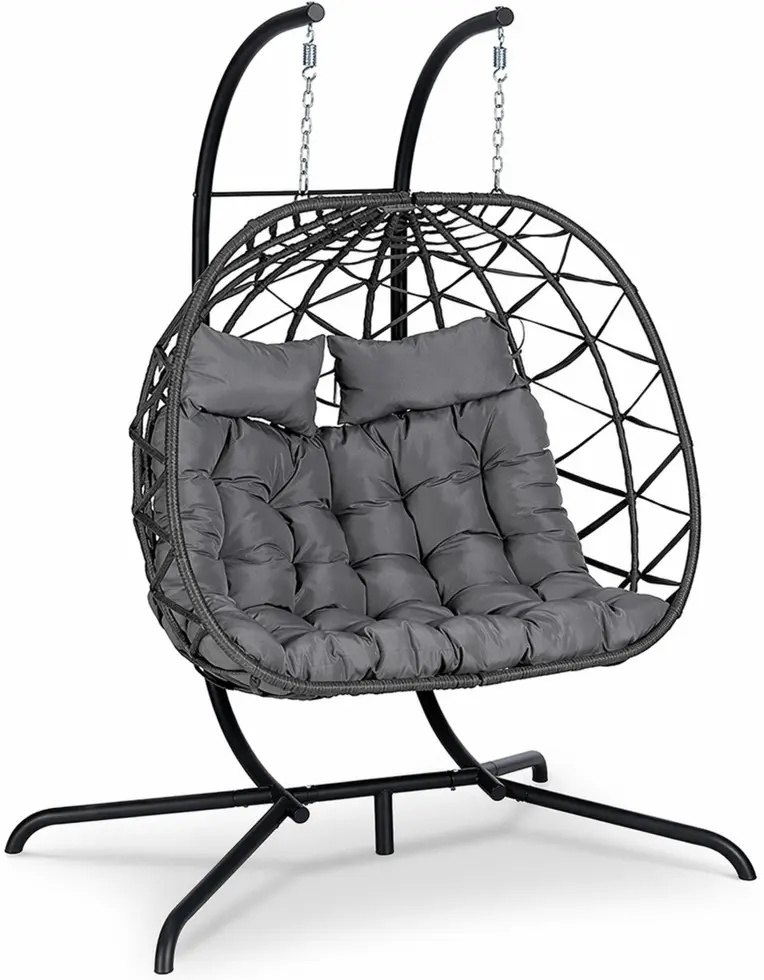 Fotoliu-cocon Lean 30648 (Black/Grey) - 2