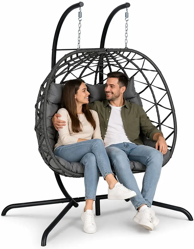 Fotoliu-cocon Lean 30648 (Black/Grey) - 5