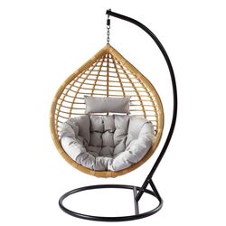 Кресло-кокон Mirjan24 Cykoria/Bali (Natural/Black/Gray) Thumb