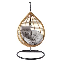 Кресло-кокон Mirjan24 Cykoria/Bali (Natural/Black/Gray) Thumb