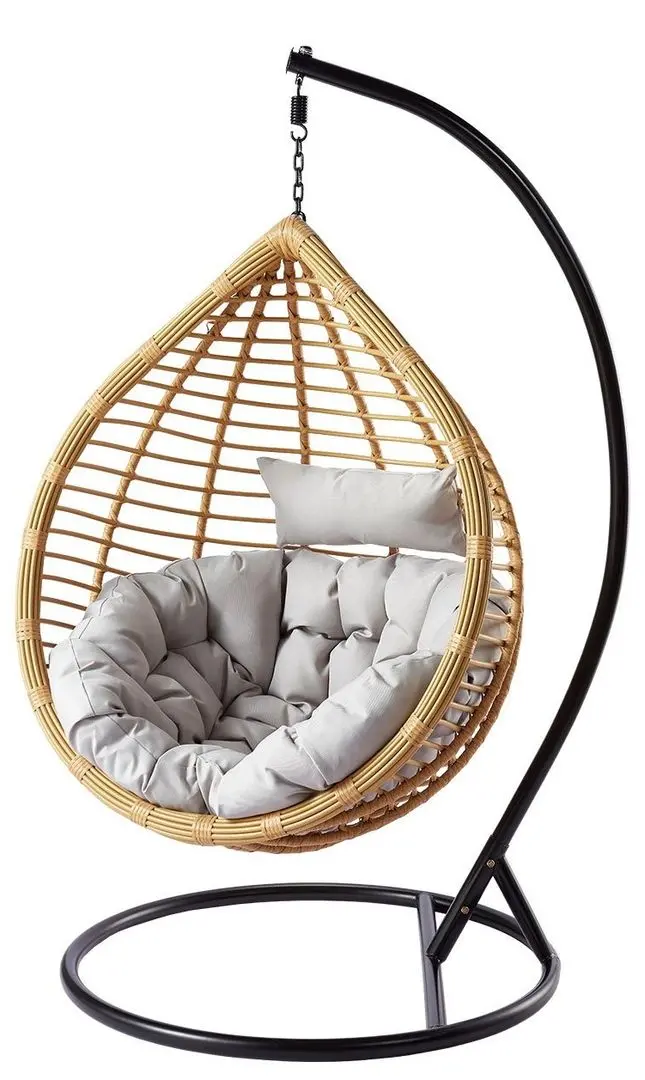 Кресло-кокон Mirjan24 Cykoria/Bali (Natural/Black/Gray)