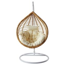 Кресло-кокон Mirjan24 Cykoria/Bali (Natural/Cream/White) Thumb