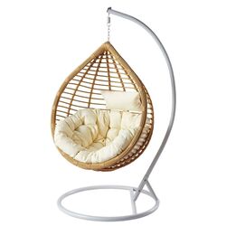 Кресло-кокон Mirjan24 Cykoria/Bali (Natural/Cream/White)