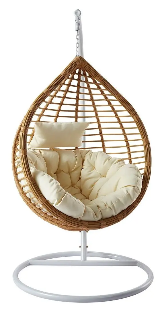 Кресло-кокон Mirjan24 Cykoria/Bali (Natural/Cream/White) - 4