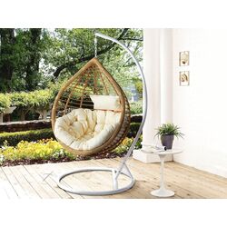 Кресло-кокон Mirjan24 Cykoria/Bali (Natural/Cream/White) Thumb