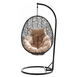 Кресло-кокон Mirjan24 Musarika/Fogo (Black/Cream)