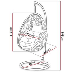 Кресло-кокон Mirjan24 Musarika/Fogo (Gray) Thumb
