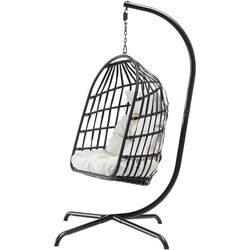 Кресло-кокон Mirjan24 Rimako/Gafi (Black/Cream) Thumb