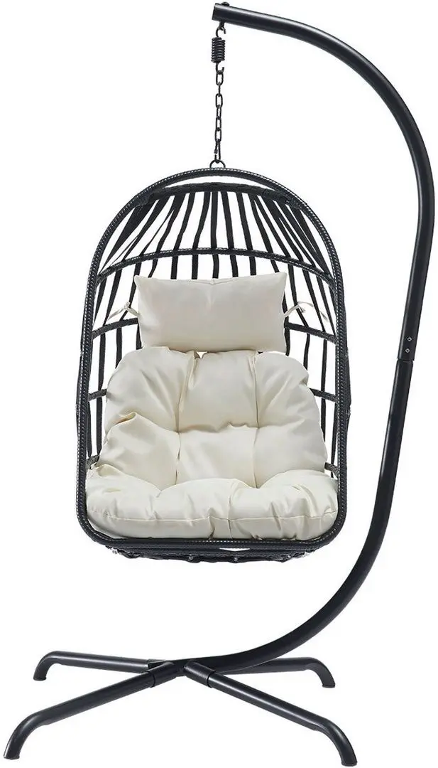 Кресло-кокон Mirjan24 Rimako/Gafi (Black/Cream)