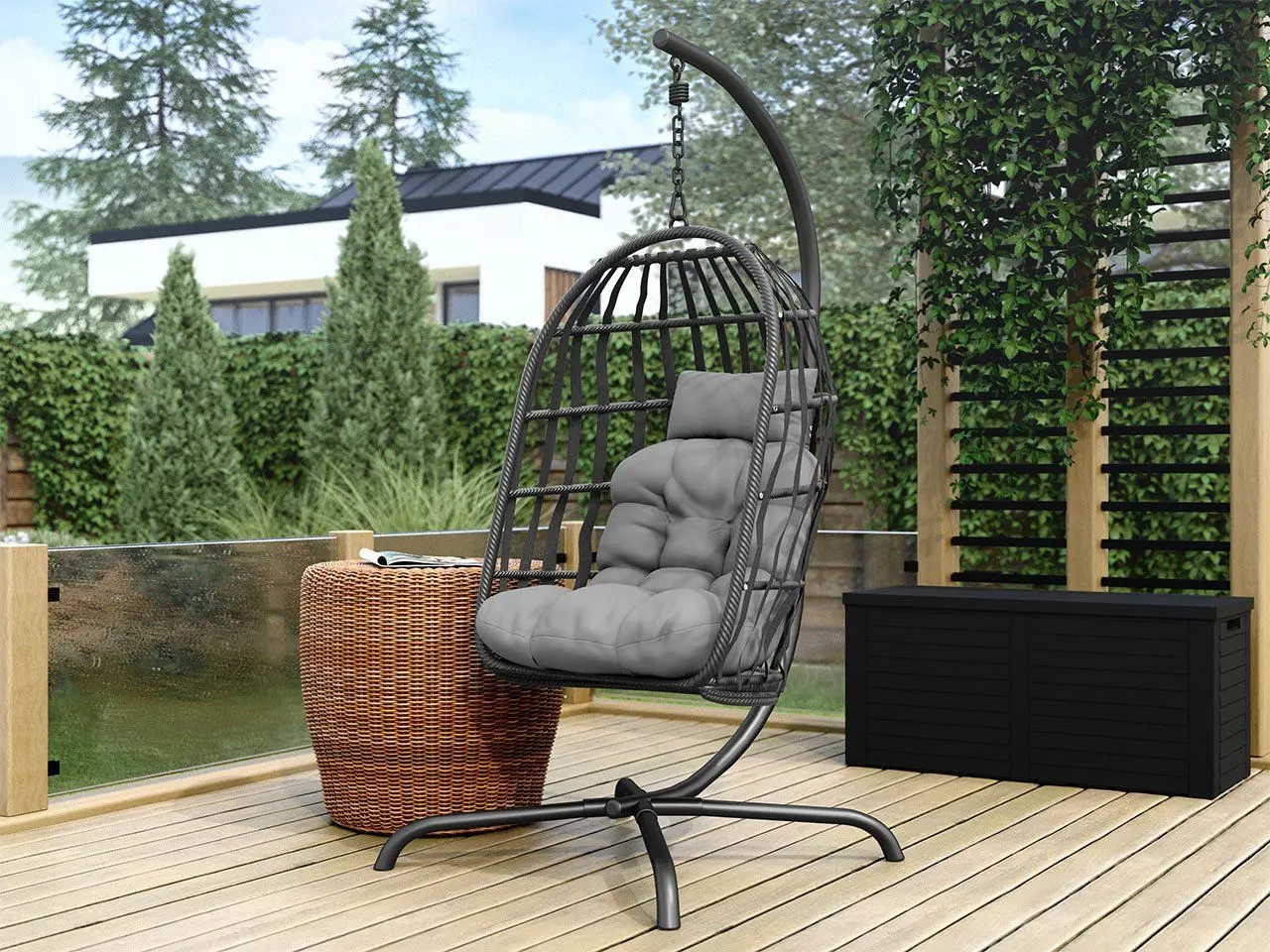 Кресло-кокон Mirjan24 Rimako/Gafi (Gray) - 3