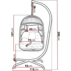 Кресло-кокон Mirjan24 Rimako/Gafi (Gray) Thumb