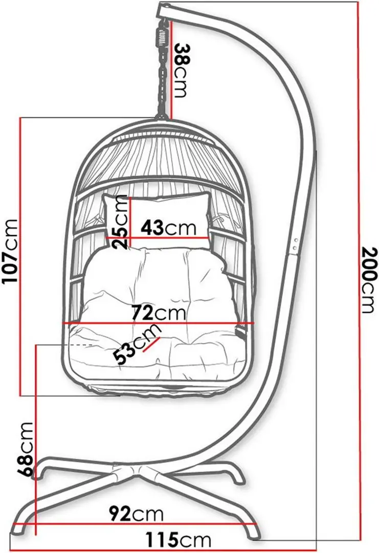 Кресло-кокон Mirjan24 Rimako/Gafi (Gray) - 2