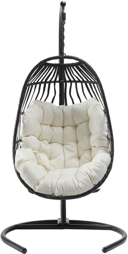 Fotoliu-cocon Mirjan24 Solabo/Elmariko (Black/Cream) - 10