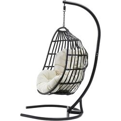 Fotoliu-cocon Mirjan24 Solabo/Elmariko (Black/Cream) Thumb