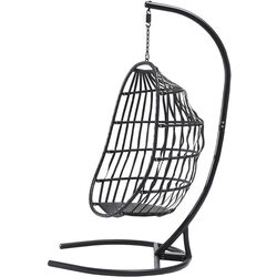 Fotoliu-cocon Mirjan24 Solabo/Elmariko (Black/Cream) Thumb