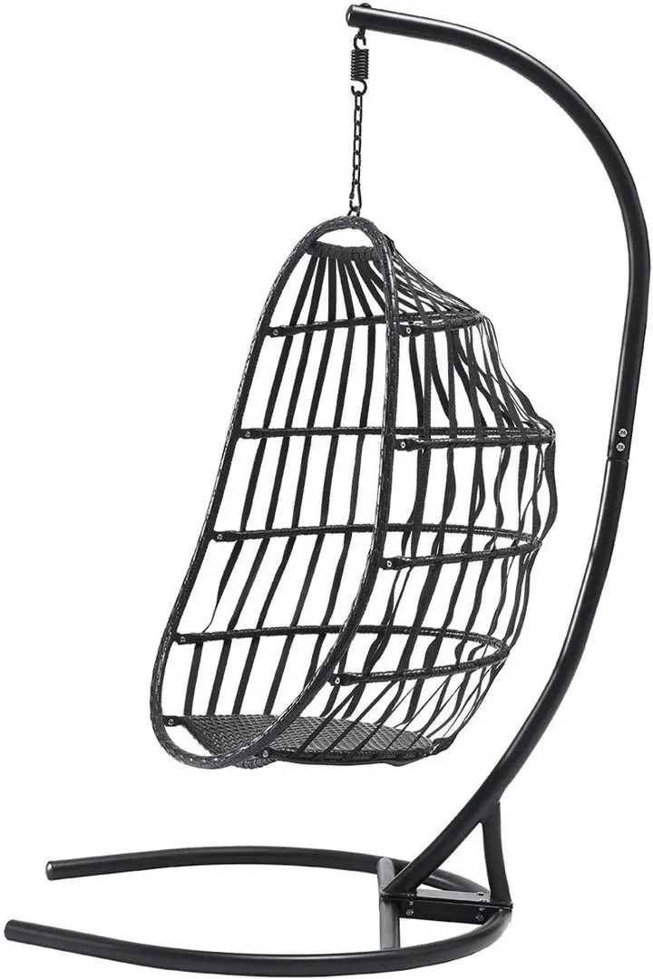 Fotoliu-cocon Mirjan24 Solabo/Elmariko (Black/Cream) - 7