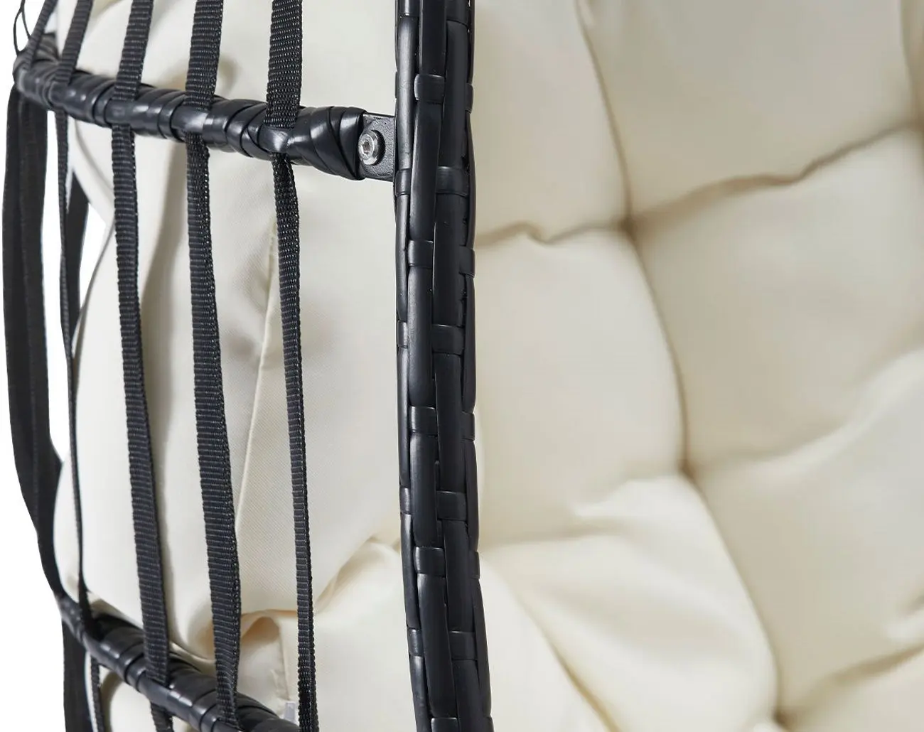 Fotoliu-cocon Mirjan24 Solabo/Elmariko (Black/Cream) - 5
