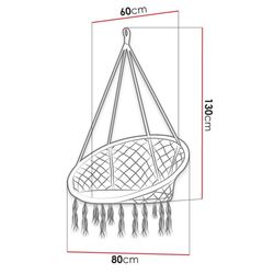 Кресло подвесное Mirjan24 Toponi/Wardi (Beige) Thumb