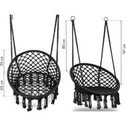 Кресло подвесное Modern Home GW-076 (Black) Thumb