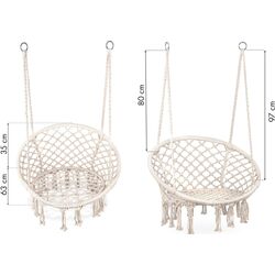 Fotoliu suspendat Modern Home GW-076 (White) Thumb