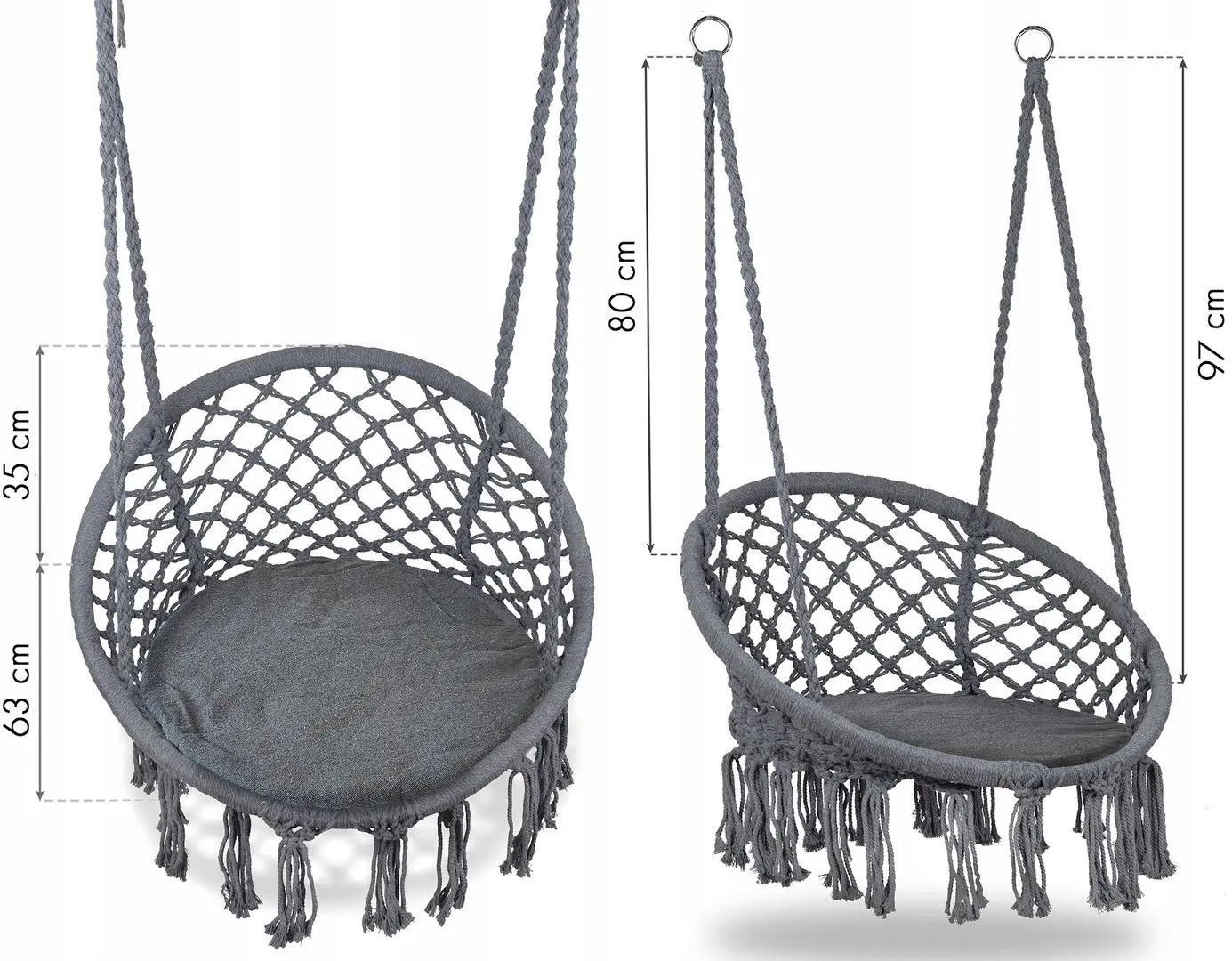 Кресло подвесное Modern Home GW-076A (Grey)