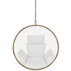 Fotoliu suspendat Tempo Kondela Bubble New Tip 1 106 (Transparent/Golden/White) Thumb