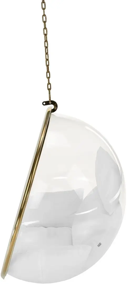 Fotoliu suspendat Tempo Kondela Bubble New Tip 1 106 (Transparent/Golden/White)