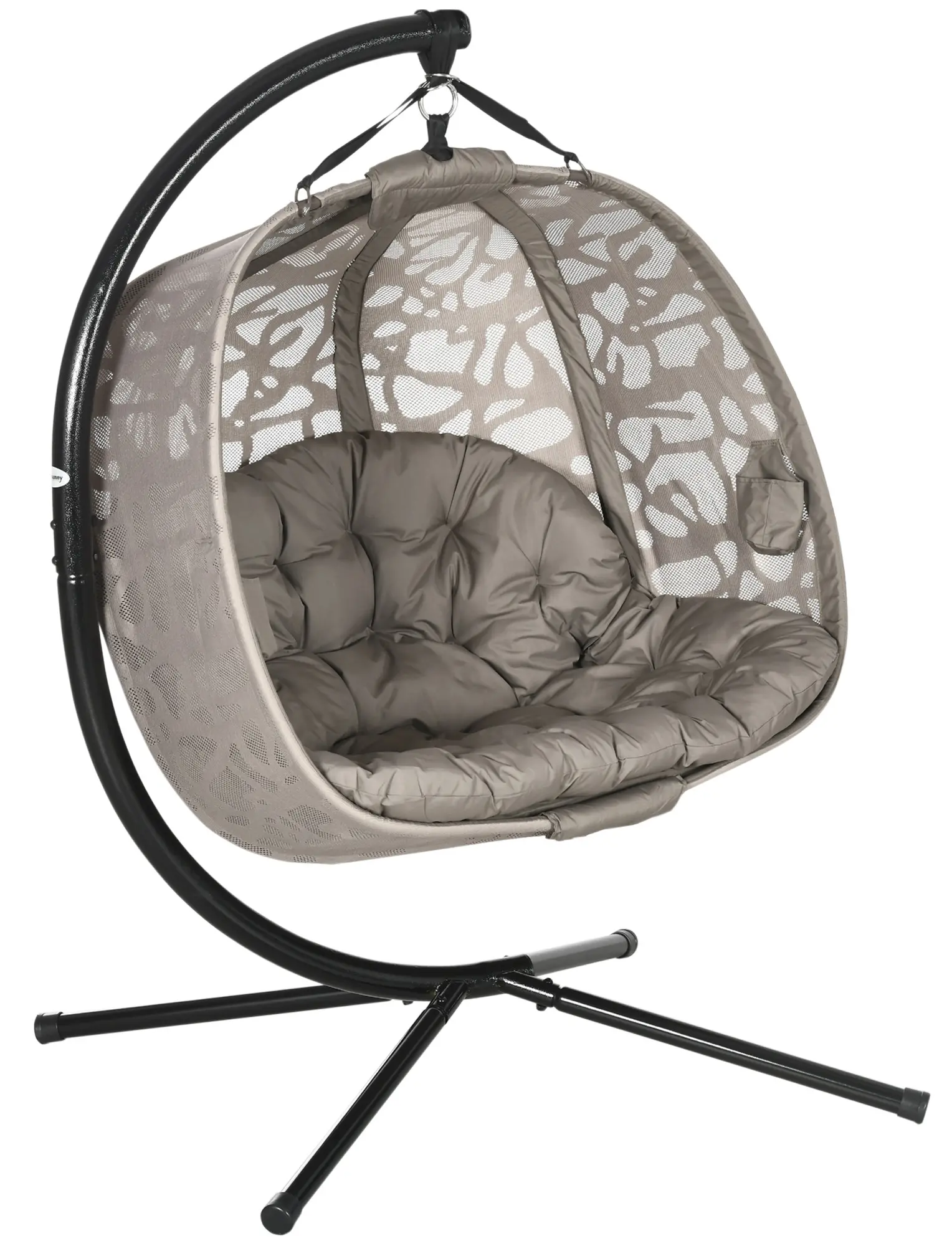 Кресло-кокон Outsunny 84A-264V00SD (Sand/Black)