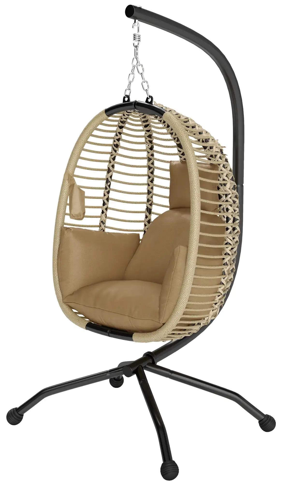 Кресло-кокон Outsunny 84A-304V00BG (Beige/Black) - 2