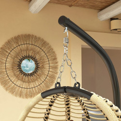 Кресло-кокон Outsunny 84A-304V00BG (Beige/Black) Thumb