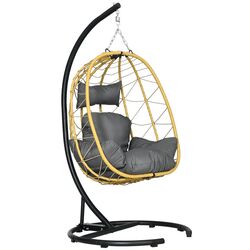 Fotoliu-cocon Outsunny 867-210V00BG (Black/Ligh Grey) Thumb