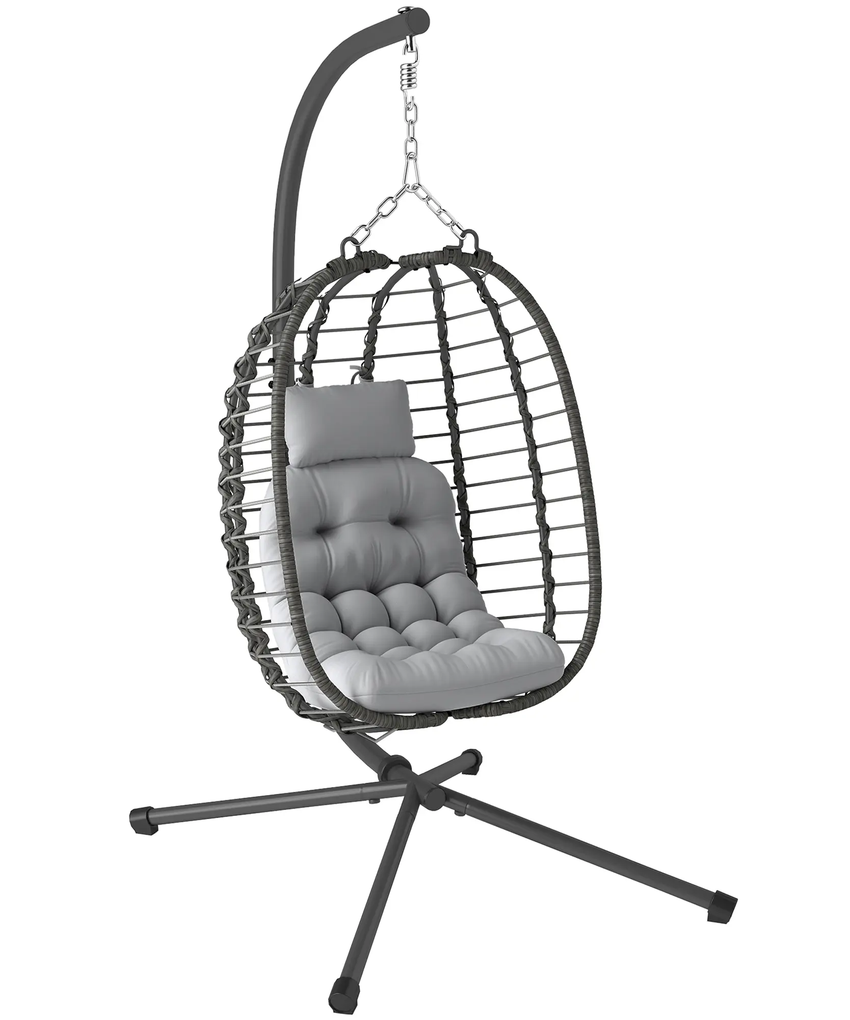 Fotoliu-cocon Outsunny 867-281V00LG (Grey) - 2