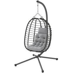 Fotoliu-cocon Outsunny 867-281V00LG (Grey) Thumb