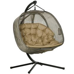 Кресло подвесное Outsunny 84A-208 (Khaki/Black) Thumb