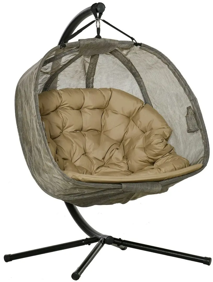 Кресло подвесное Outsunny 84A-208 (Khaki/Black) - 2